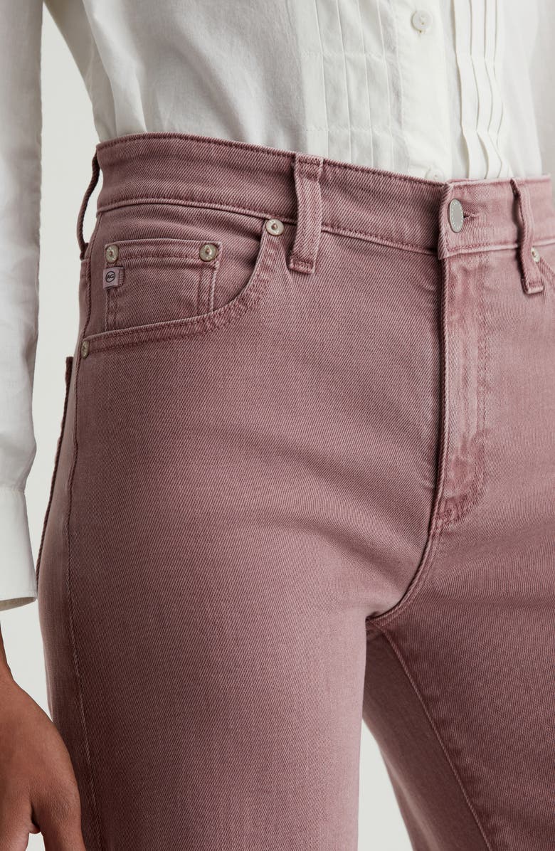 AG Saige Ankle Wide Leg Jeans, Alternate, color, Sulfur Dusty Mauve