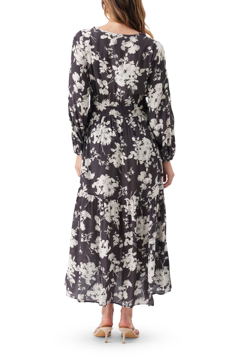 Drew Maxi Dress, Alternate, color, Black / White