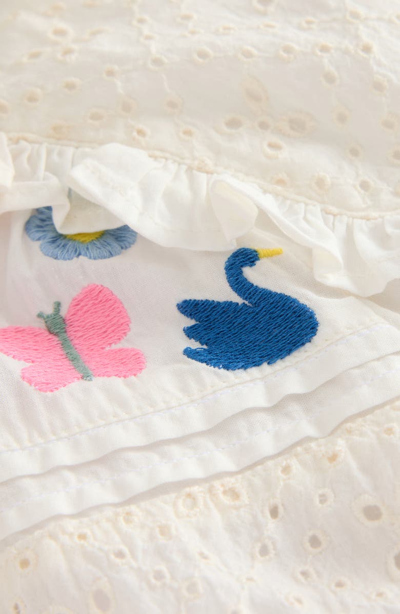 Mini Boden Kids' Embroidered Eyelet Cotton Top, Alternate, color, 