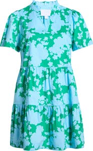 SUGARLIPS Candace Floral Tiered Cotton Dress