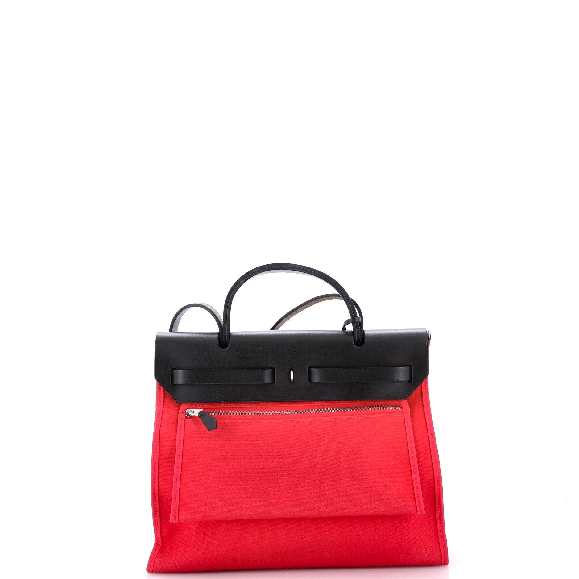 Herbag Zip Leather and Toile 31, Alternate, color, Pink