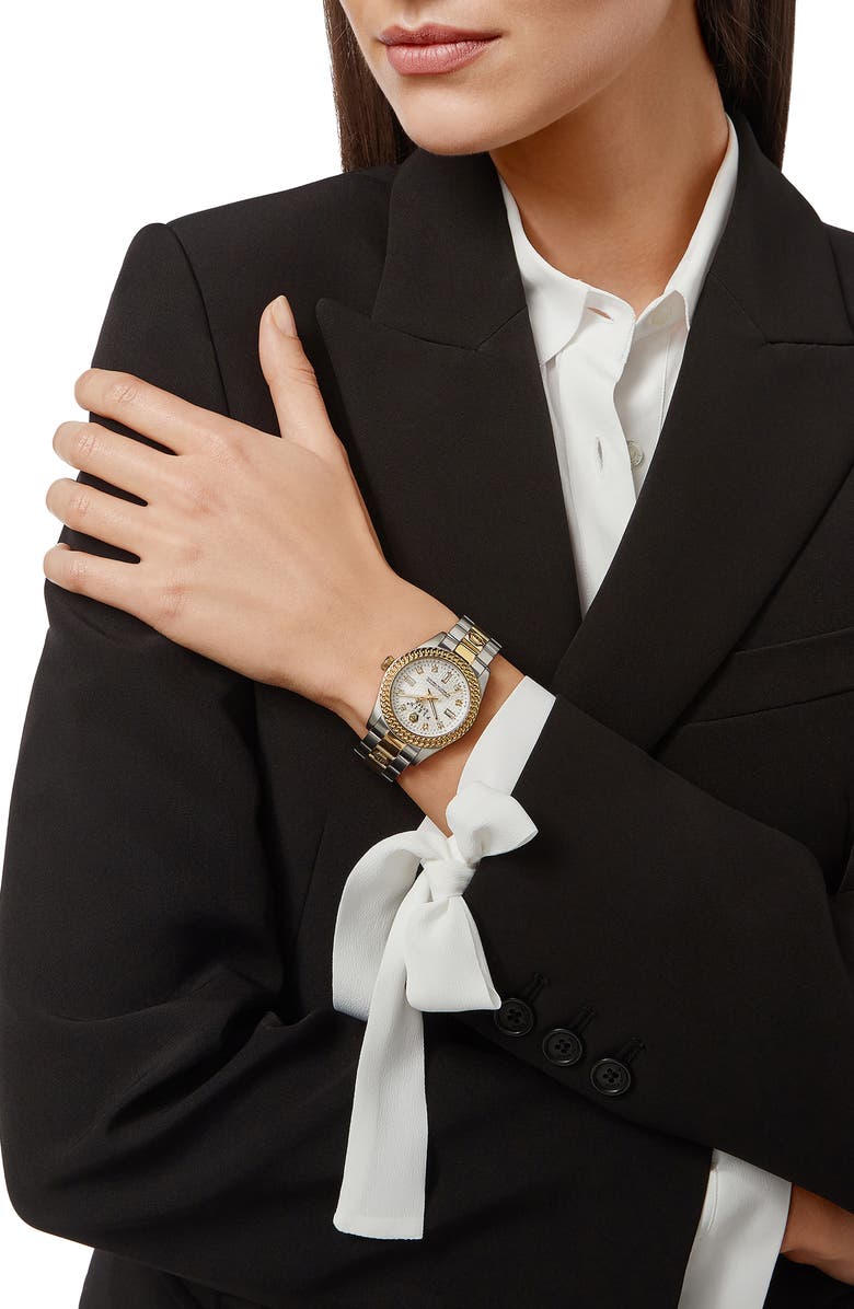 PHILIPP PLEIN Queen Bracelet Watch, 36mm, Alternate, color, Gold/ Stainless Steel