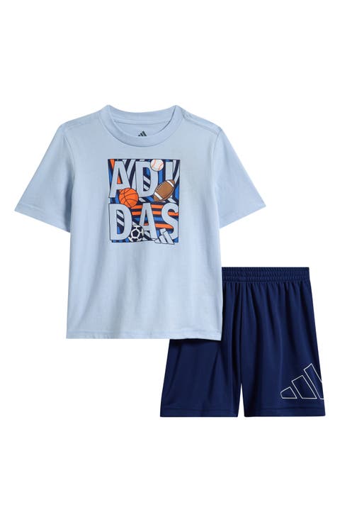 Soccer Graphic T-Shirt & Athletic Shorts Set (Baby)
