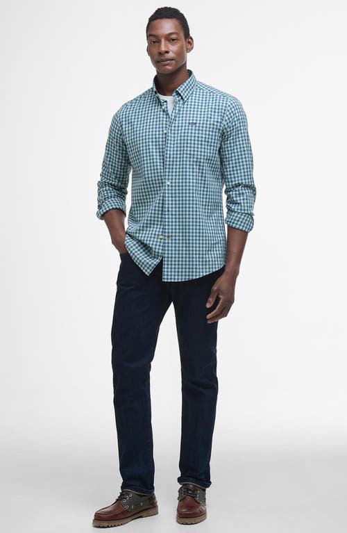 Barbour Merryton Tailored Fit Check Button-down Shirt In Pale Apple