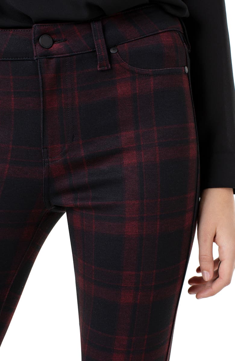 Liverpool Plaid Super Skinny Knit Pants, Alternate, color, 
