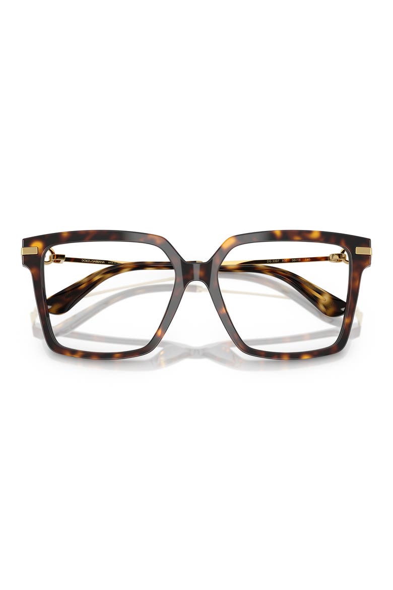 54mm Square Optical Glasses, Alternate, color, BLACK HAVANA