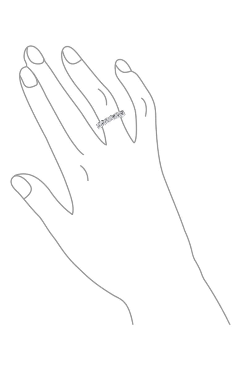 BLING JEWELRY Wave Set Cubic Zirconia Eternity Ring, Alternate, color,