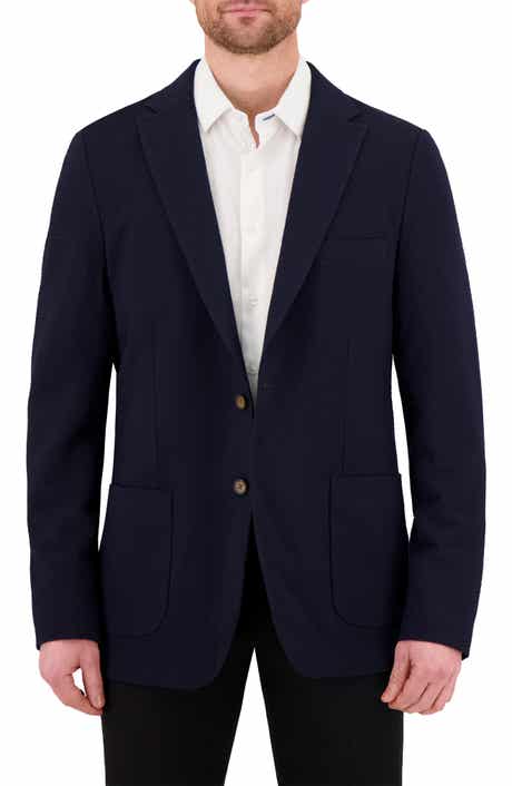 Victor Emmanuel Textured Stretch Seersucker Sport Coat