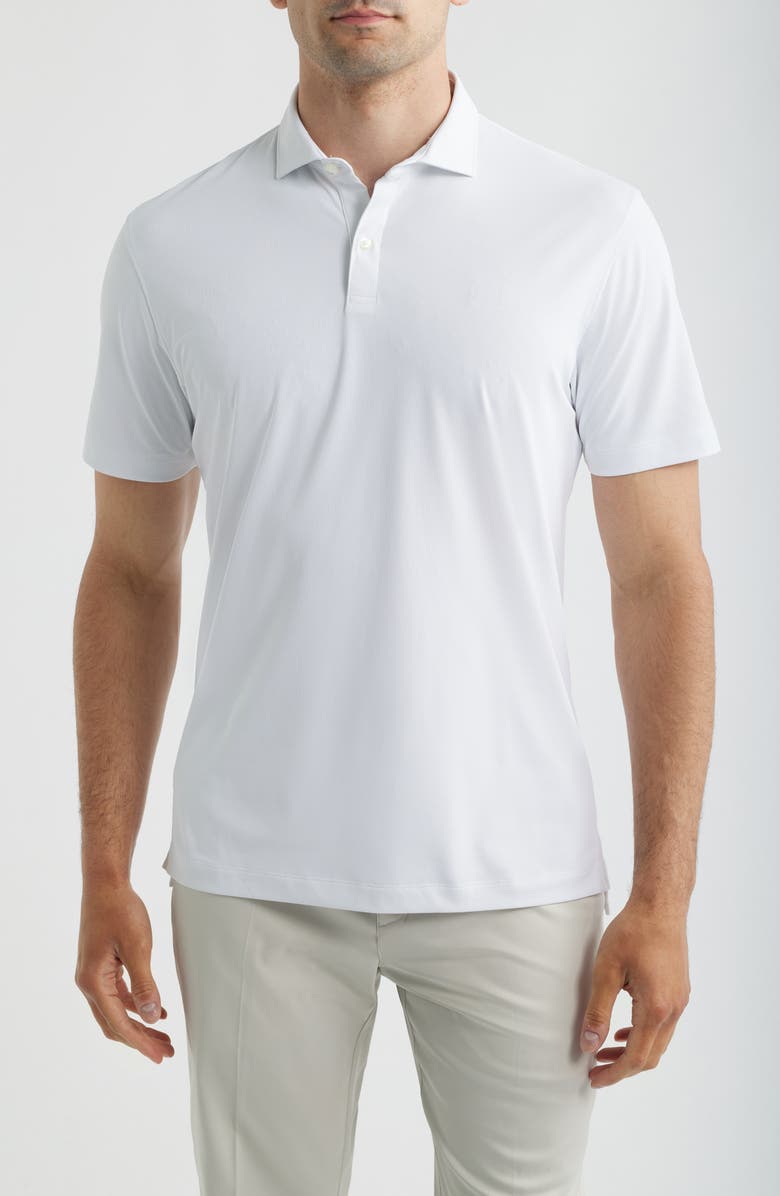 johnnie-O Solid Mesh Performance Jersey Polo, Main, color,