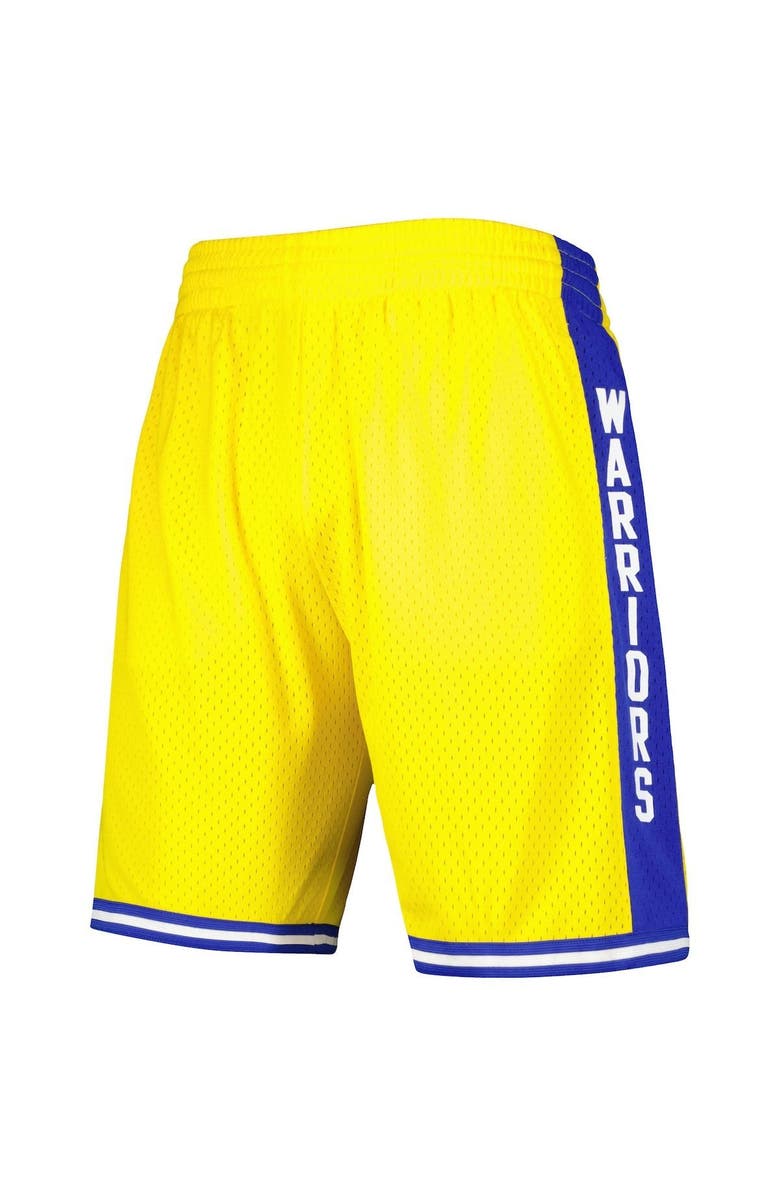 Mitchell & Ness Men's Mitchell & Ness Gold Golden State Warriors 1974-75 Hardwood Classics Swingman Shorts, Alternate, color, 