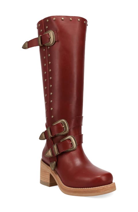 Fillmore Studded Knee High Boot