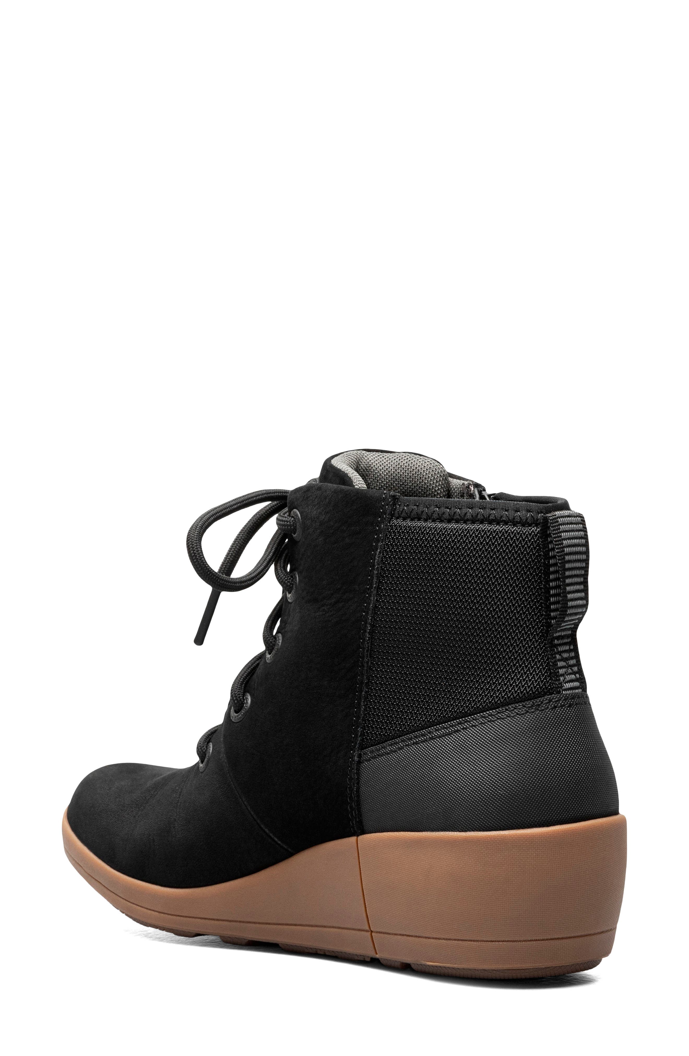 Vista Rugged Waterproof Leather Boot, Alternate, color, BLACK