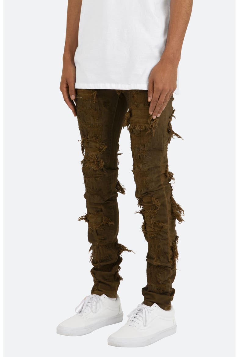 X289 Skinny Jeans, Alternate, color, BROWN