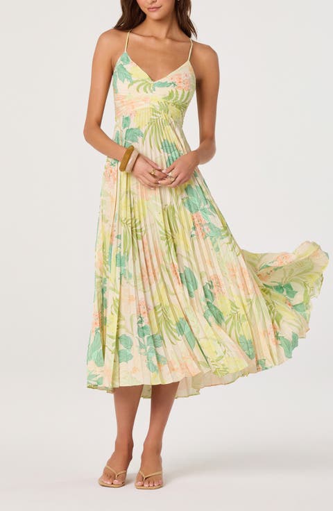 Blythe Pleated Maxi Dress
