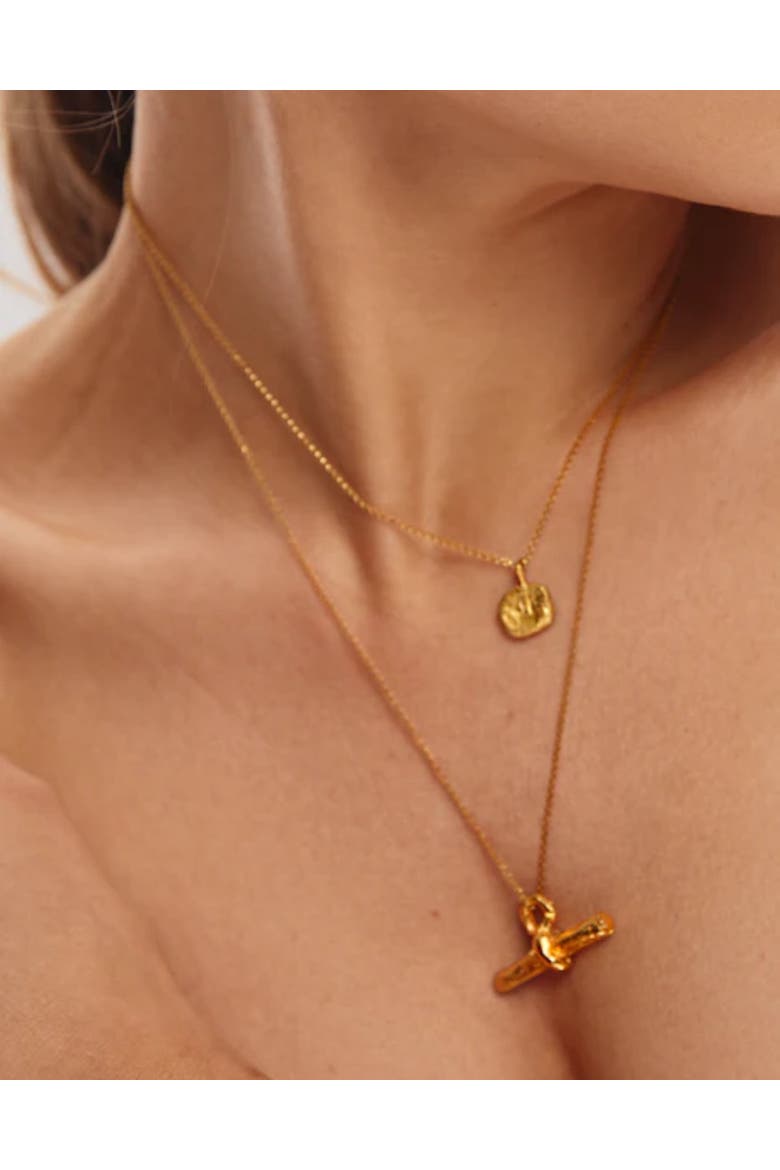 Toggle Necklace, Alternate, color, Gold Plate