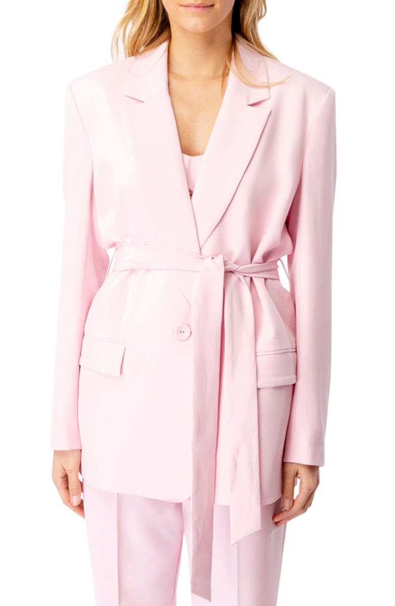 Bardot Tie Belt Blazer, Main, color, 