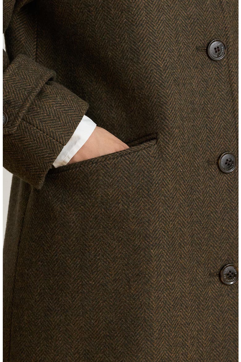Single Breasted Coat, Alternate, color, LODEN BROWN