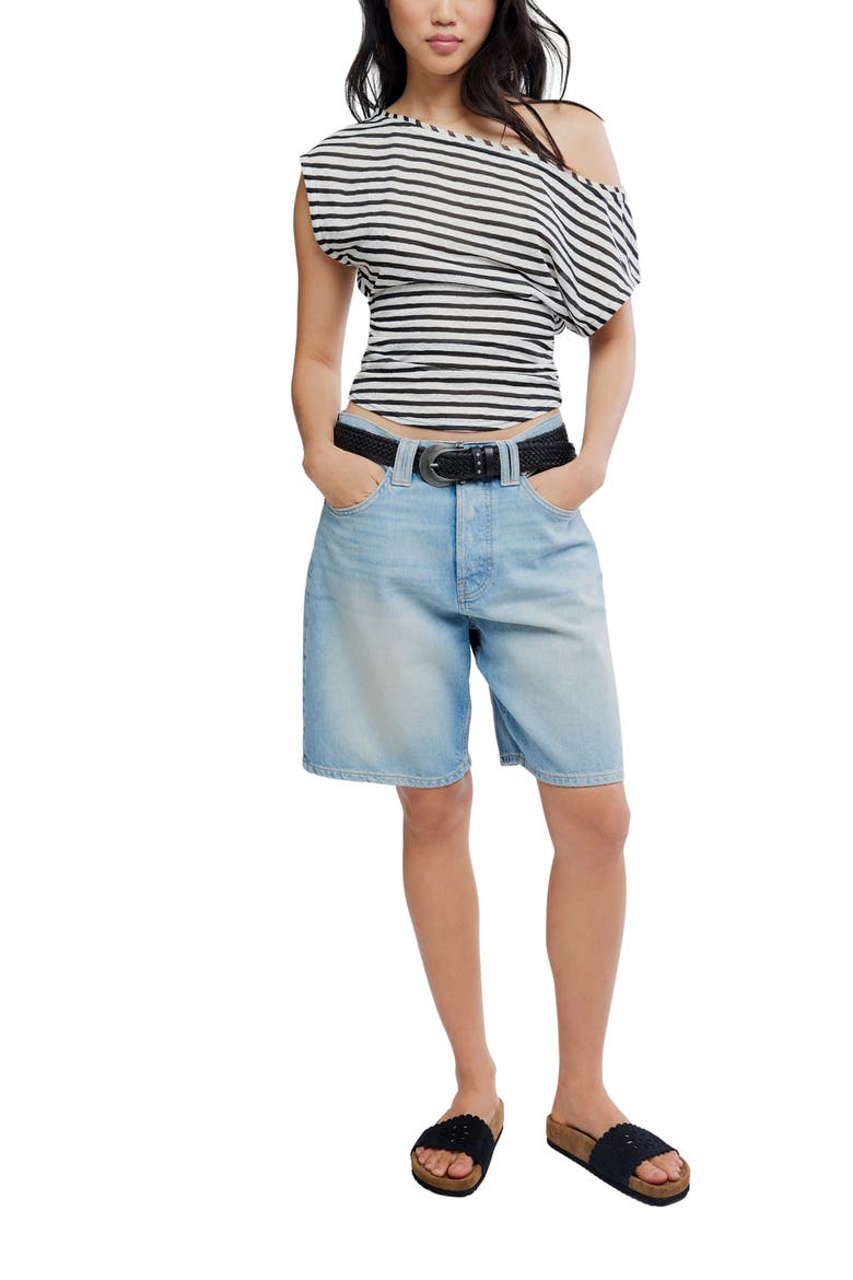 Ellie Off the Shoulder Top, Alternate, color, BLACK COMBO