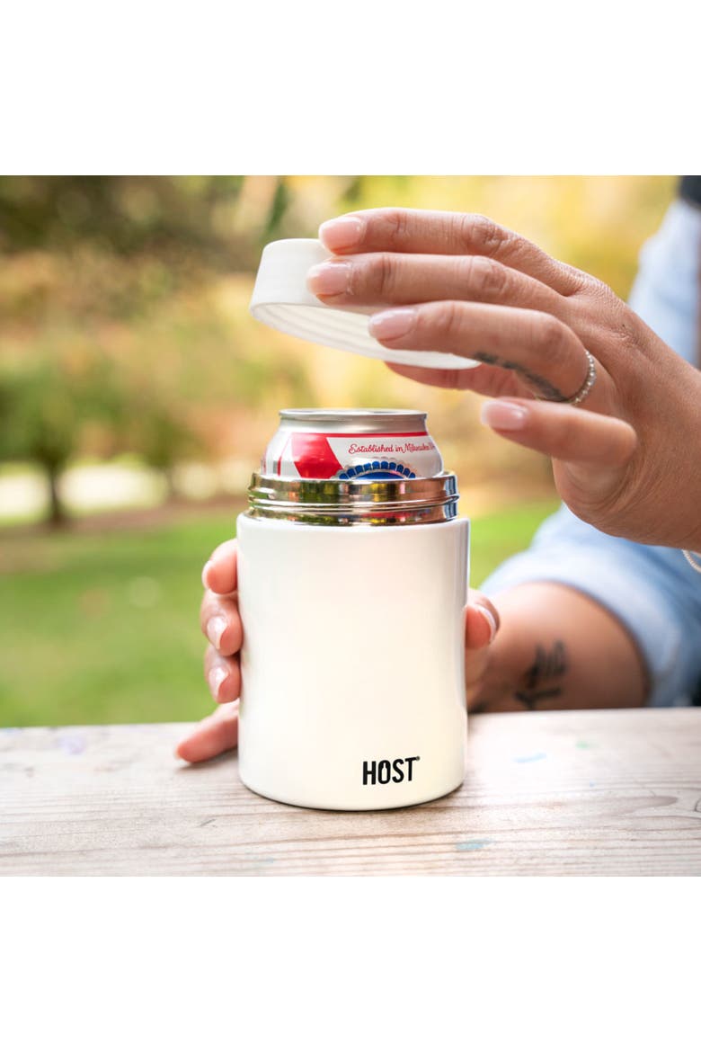 Stay-Chill Standard Can Cooler, Alternate, color, Pearl White
