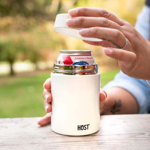 Host Stay-chill Standard Can Cooler In Pearl White