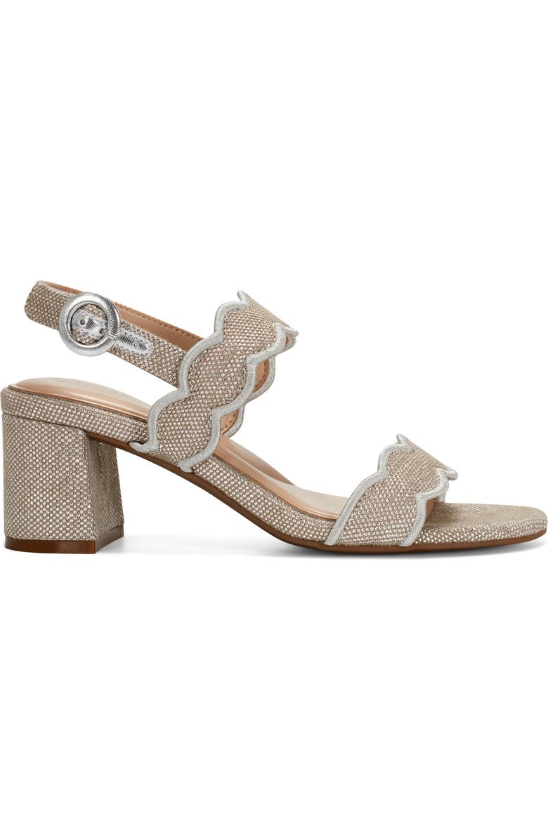 Easy Spirit Daana Slingback Sandal, Alternate, color, Metallic Silver