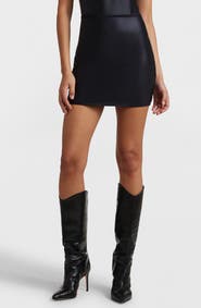 Commando Matte Metallic Micromini Skirt with Shorts