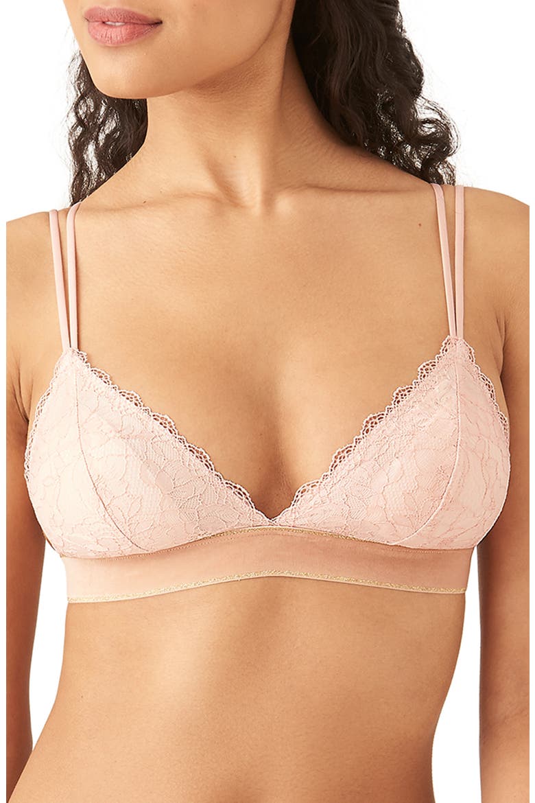 Lace Encounter Strappy Bralette, Main, color, ROSE SMOKE