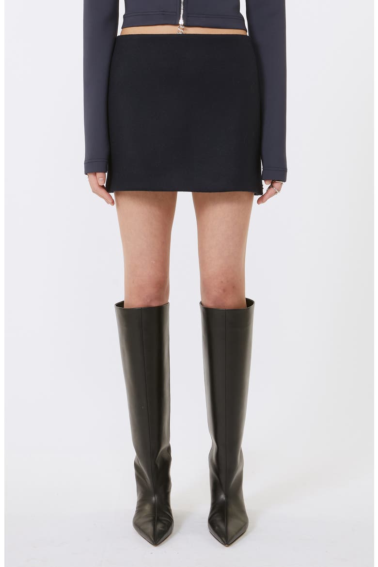Poggio Virgin Wool Miniskirt, Main, color, MIDNIGHT BLUE