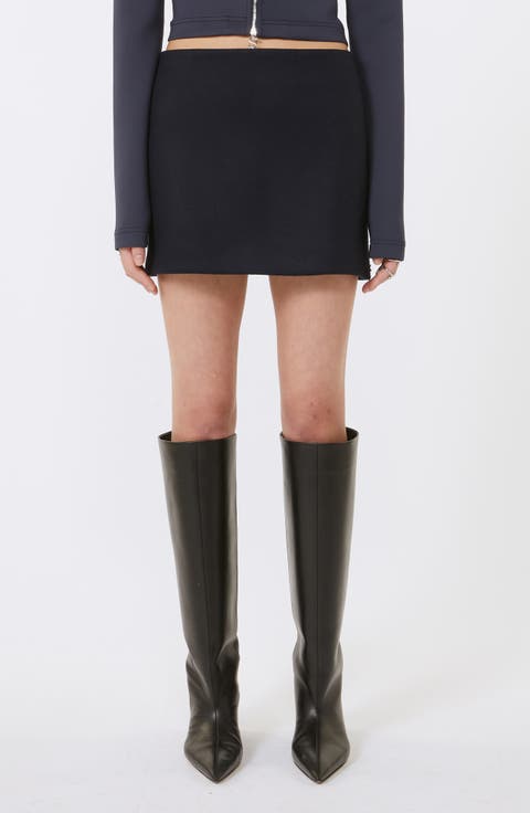 Poggio Virgin Wool Miniskirt
