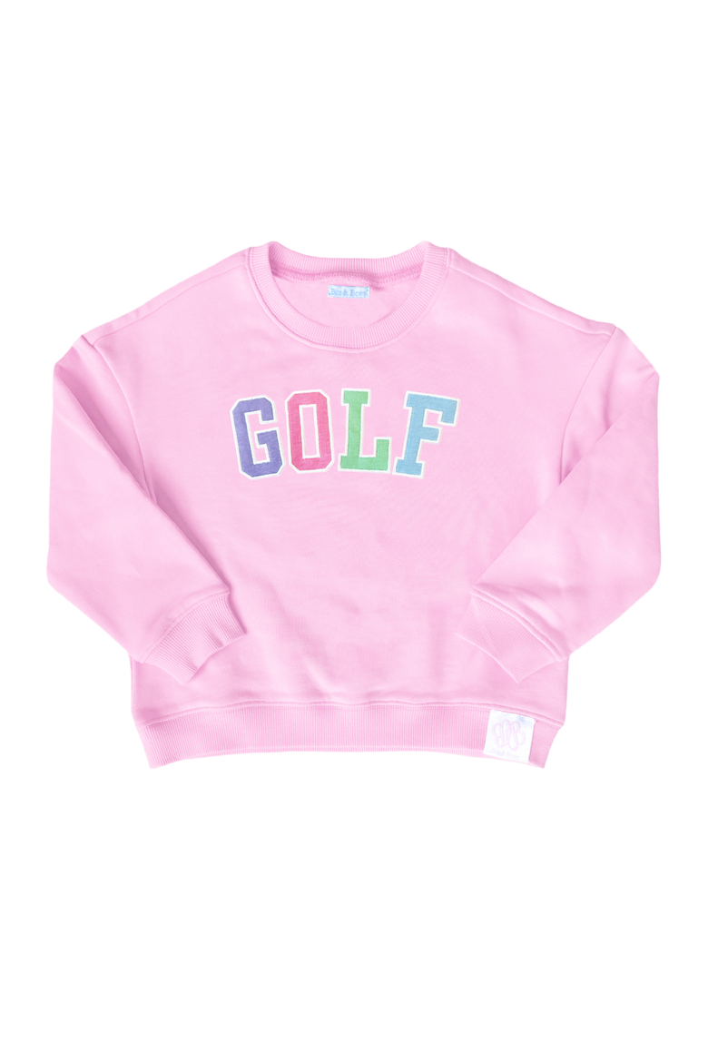 Golf Sweatshirt, Main, color, Pink