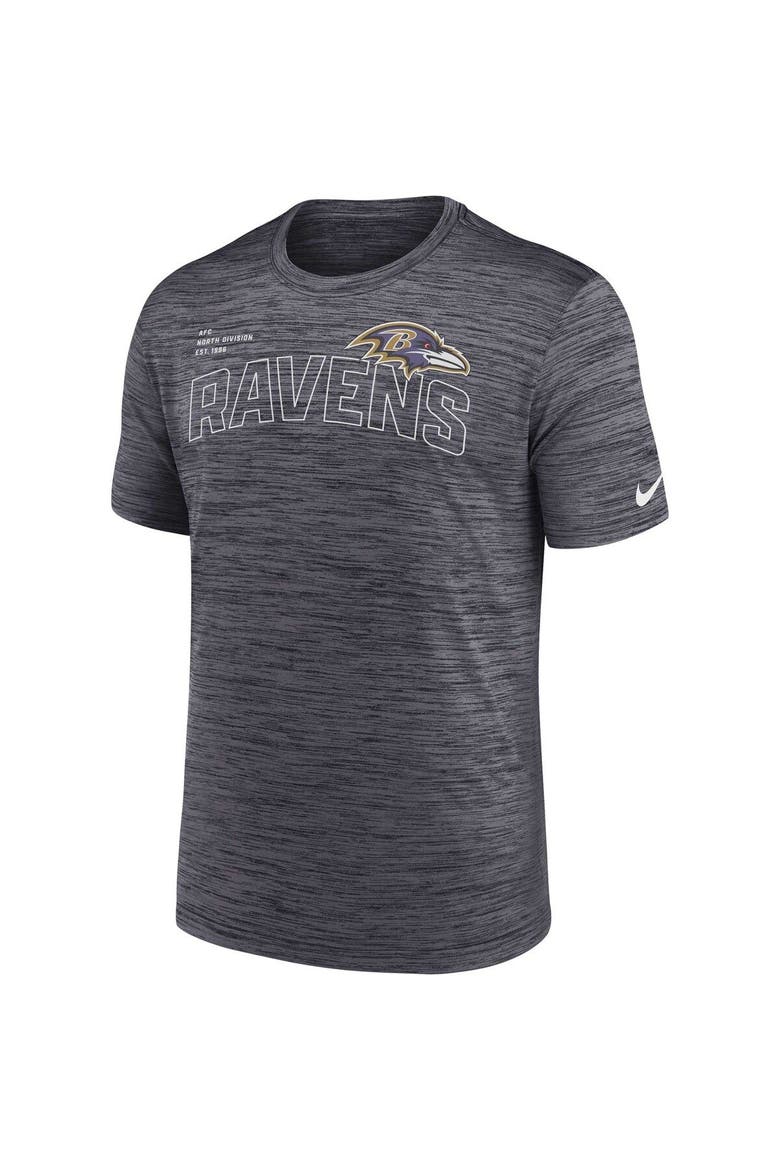 Men's Nike  Black Baltimore Ravens Velocity Arch Performance T-Shirt, Alternate, color, Black