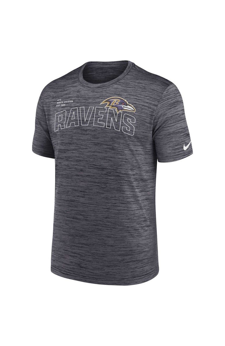 Nike Men's Nike Black Baltimore Ravens Velocity Arch Performance T-Shirt, Alternate, color, Black