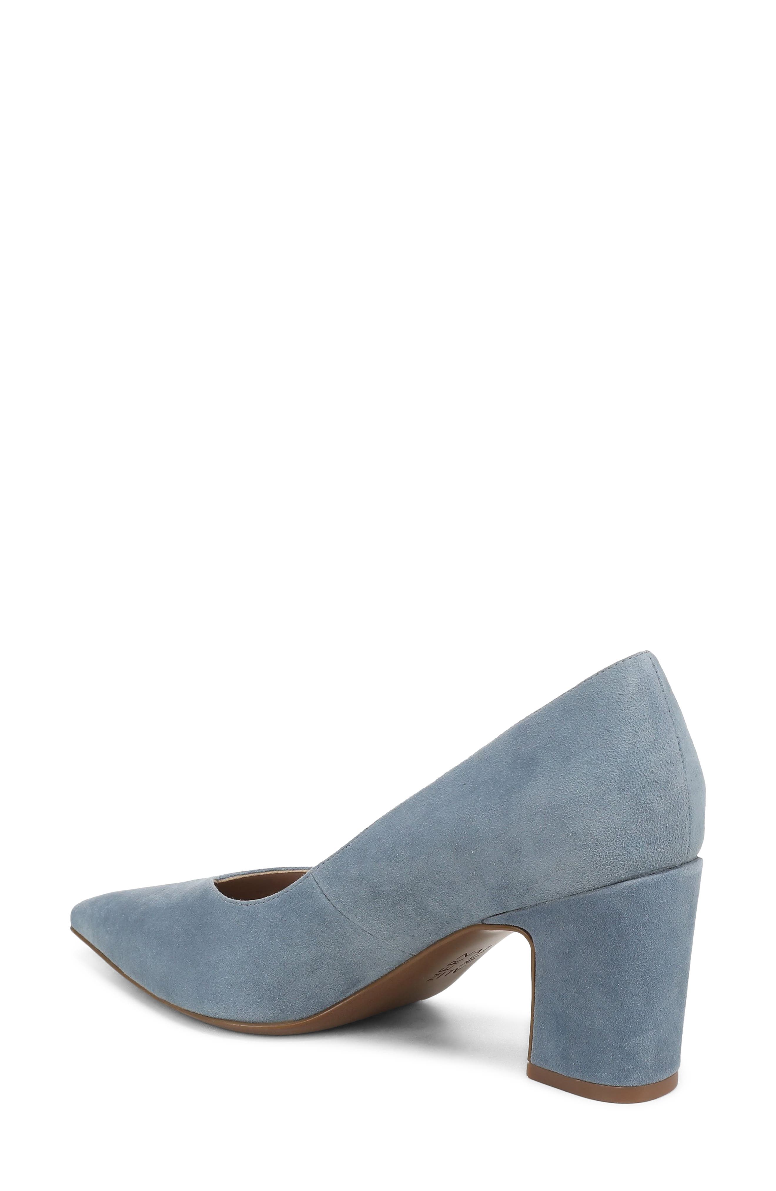 Ella Pointed Toe Pump, Alternate, color, BLUE ASH SUEDE