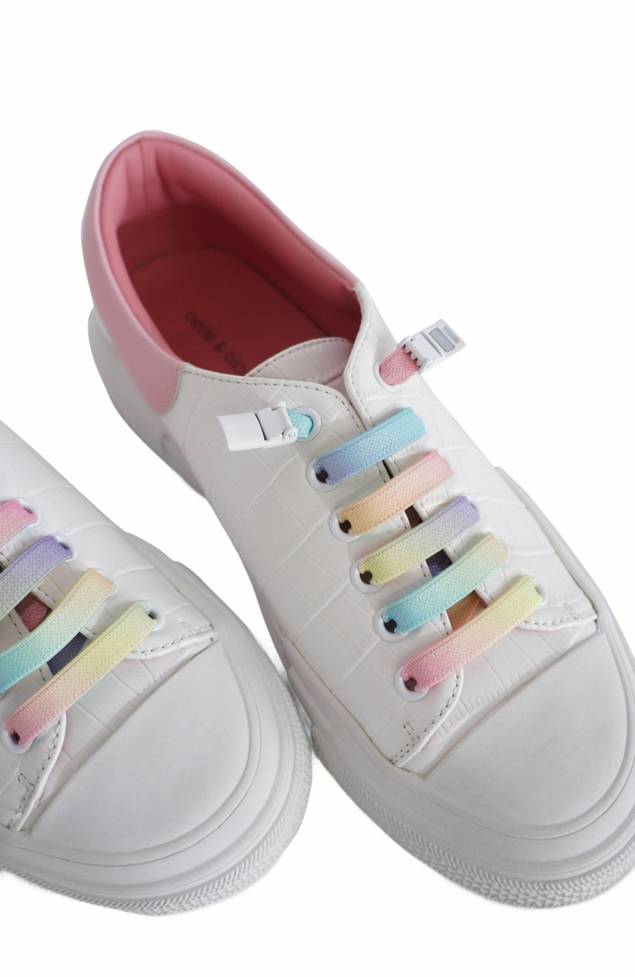 Belle & Bloom Just A Little Dream Croc Leather Sneaker, Alternate, color, White