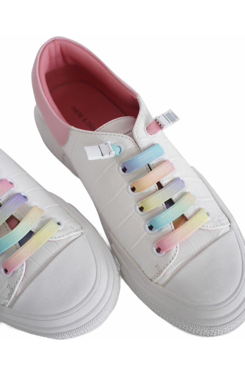 Belle & Bloom Just A Little Dream Croc Leather Sneaker, Alternate, color, White