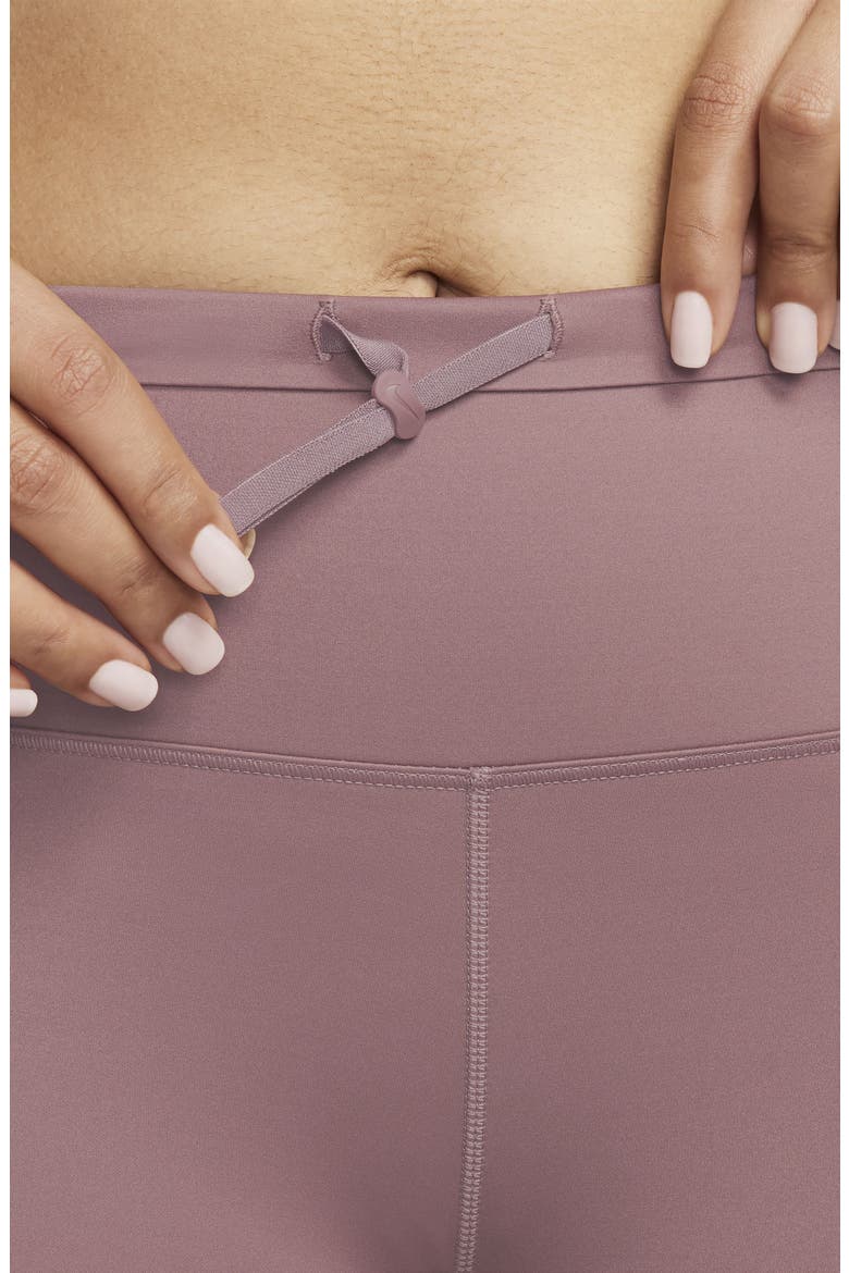 Dri-FIT Go High Waist 7/8 Leggings, Alternate, color, SMOKEY MAUVE/ BLACK