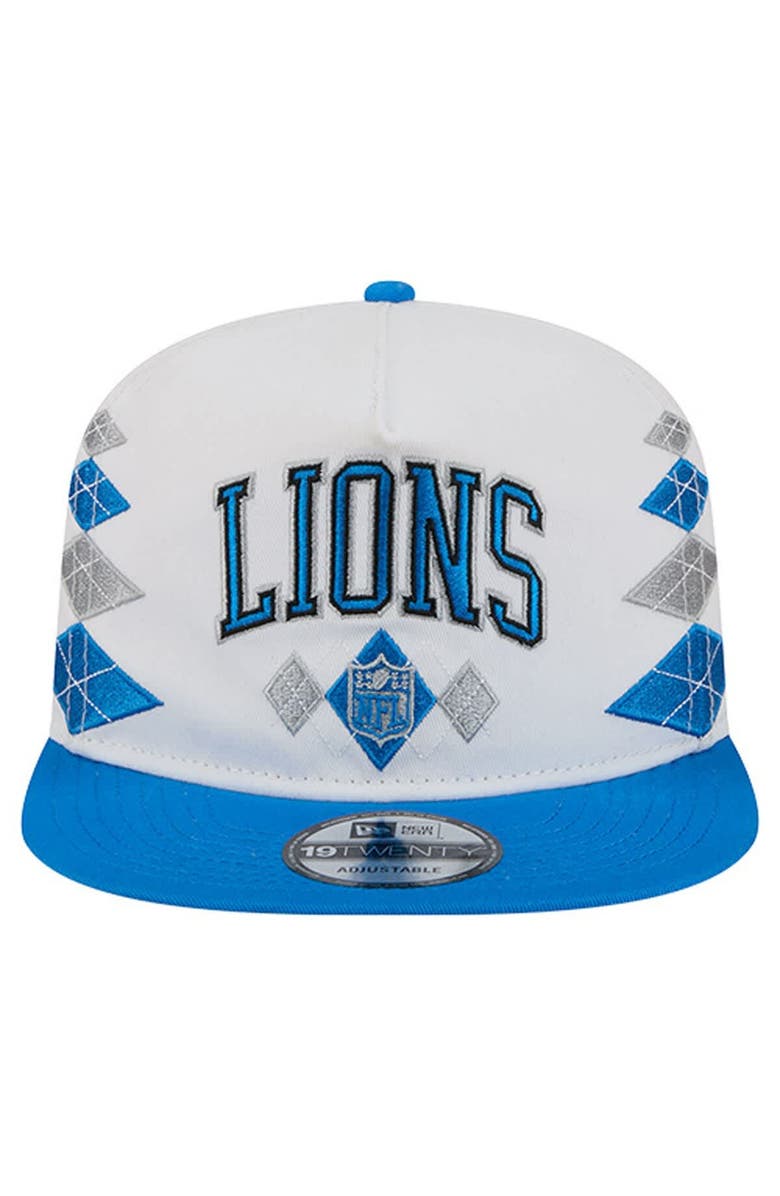 New Era Men's New Era White Detroit Lions Argyle 19TWENTY Adjustable Hat, Alternate, color, White