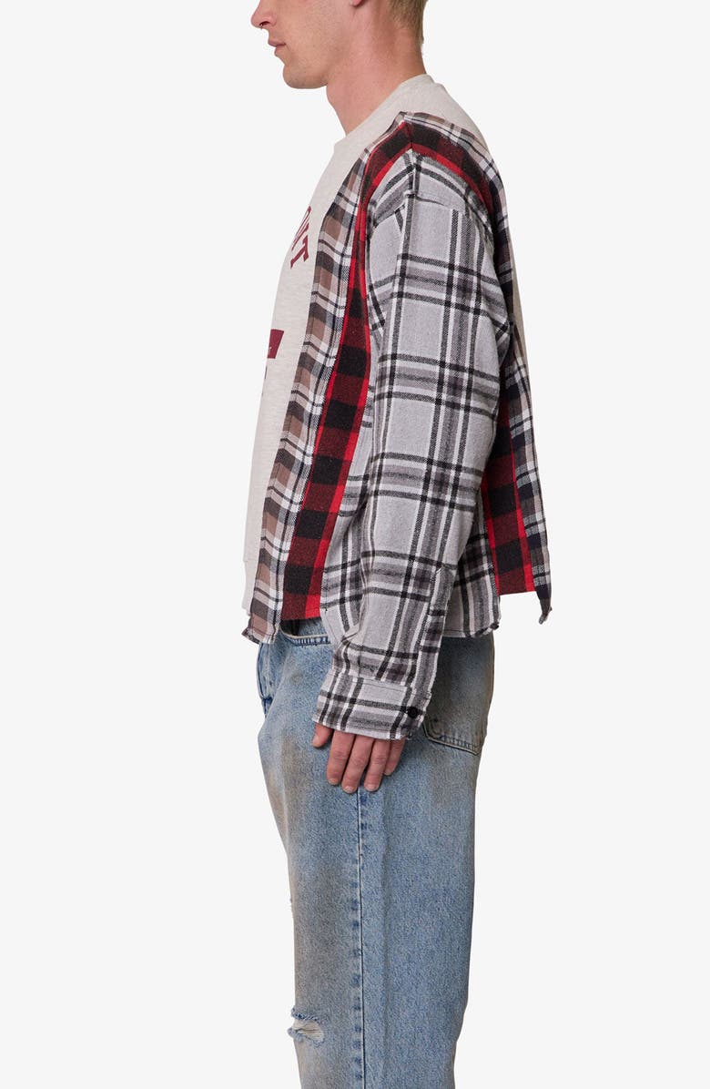 mnml Mixed Flannel Cotton Cardigan, Alternate, color, 