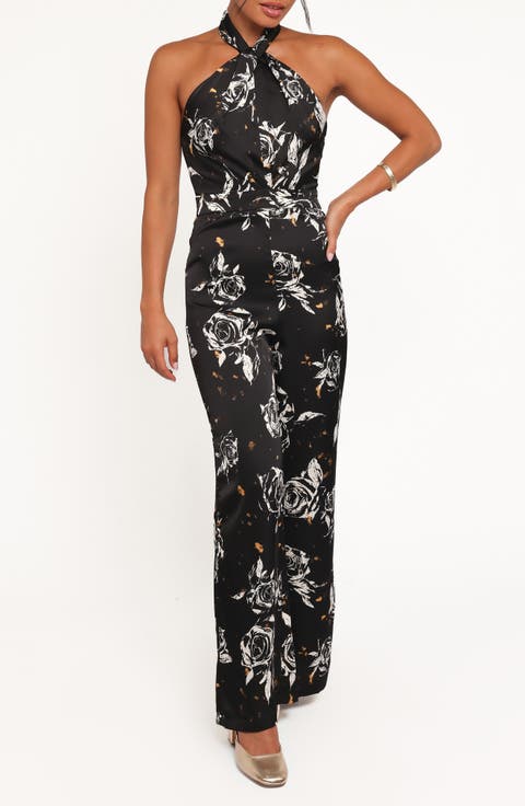 Raelynn Floral Halter Jumpsuit