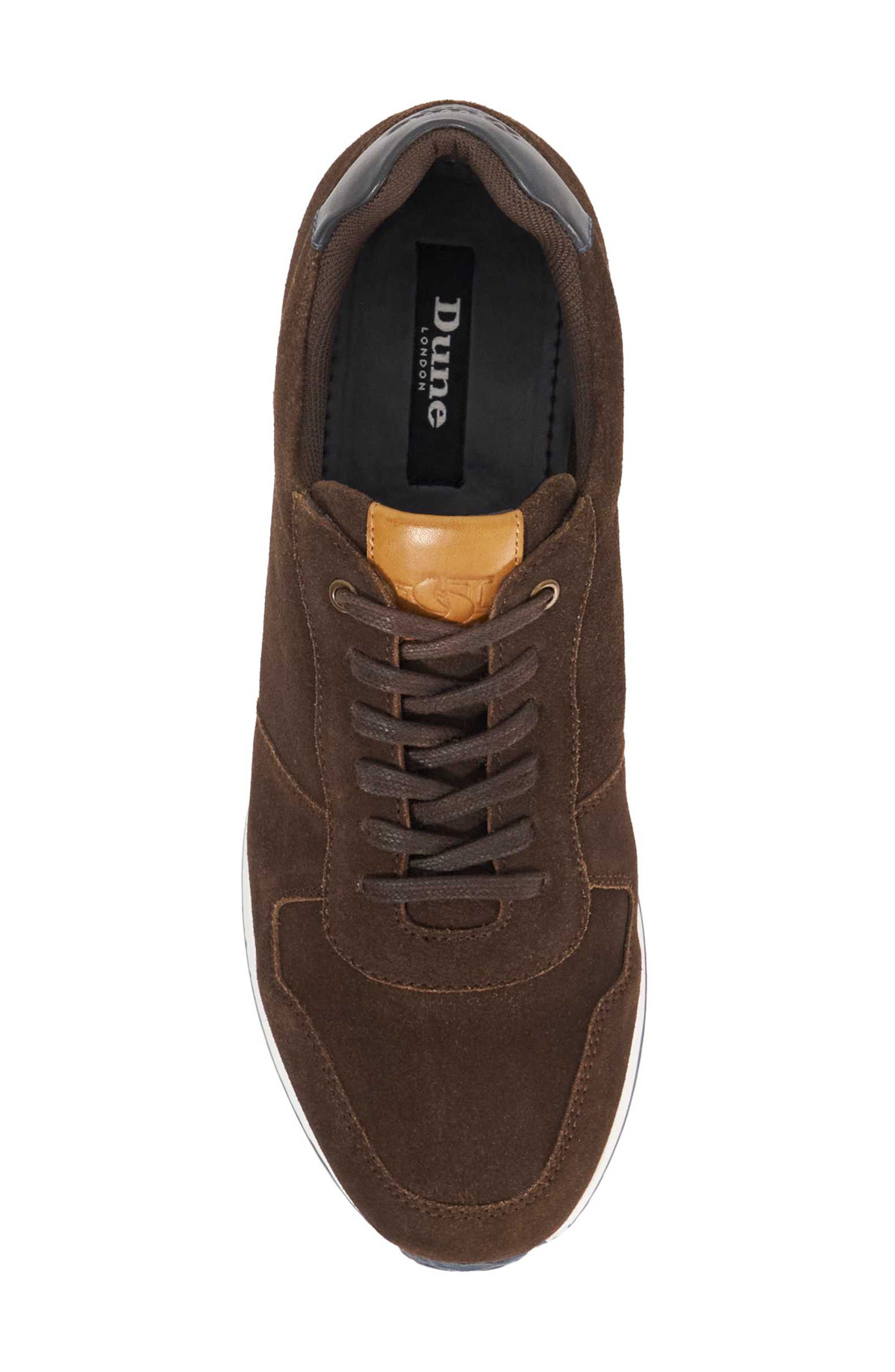 Dune London Toulous Sneaker, Alternate, color, Brown