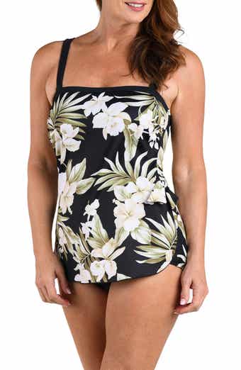 Greenery Spa Bandeau One-Piece Swimsuit