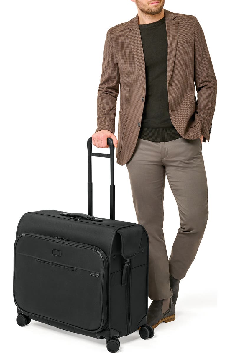 Briggs & Riley Baseline Deluxe Wardrobe Spinner Suitcase, Alternate, color, Black
