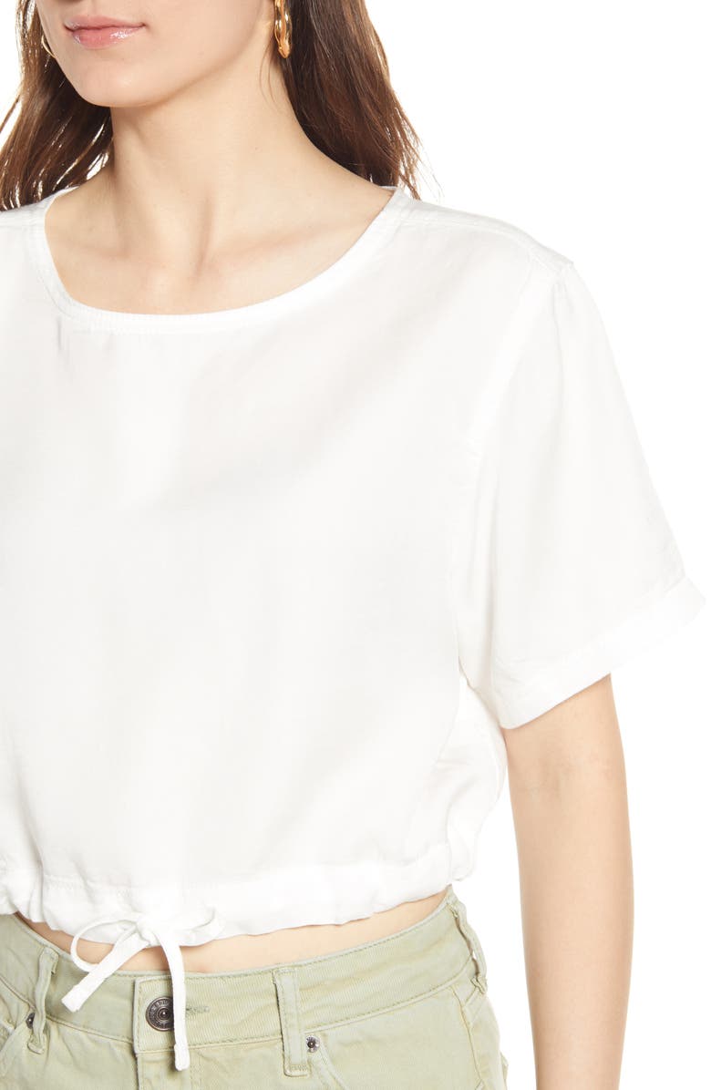 BDG Urban Outfitters Tie Hem Crop Top, Alternate, color, 