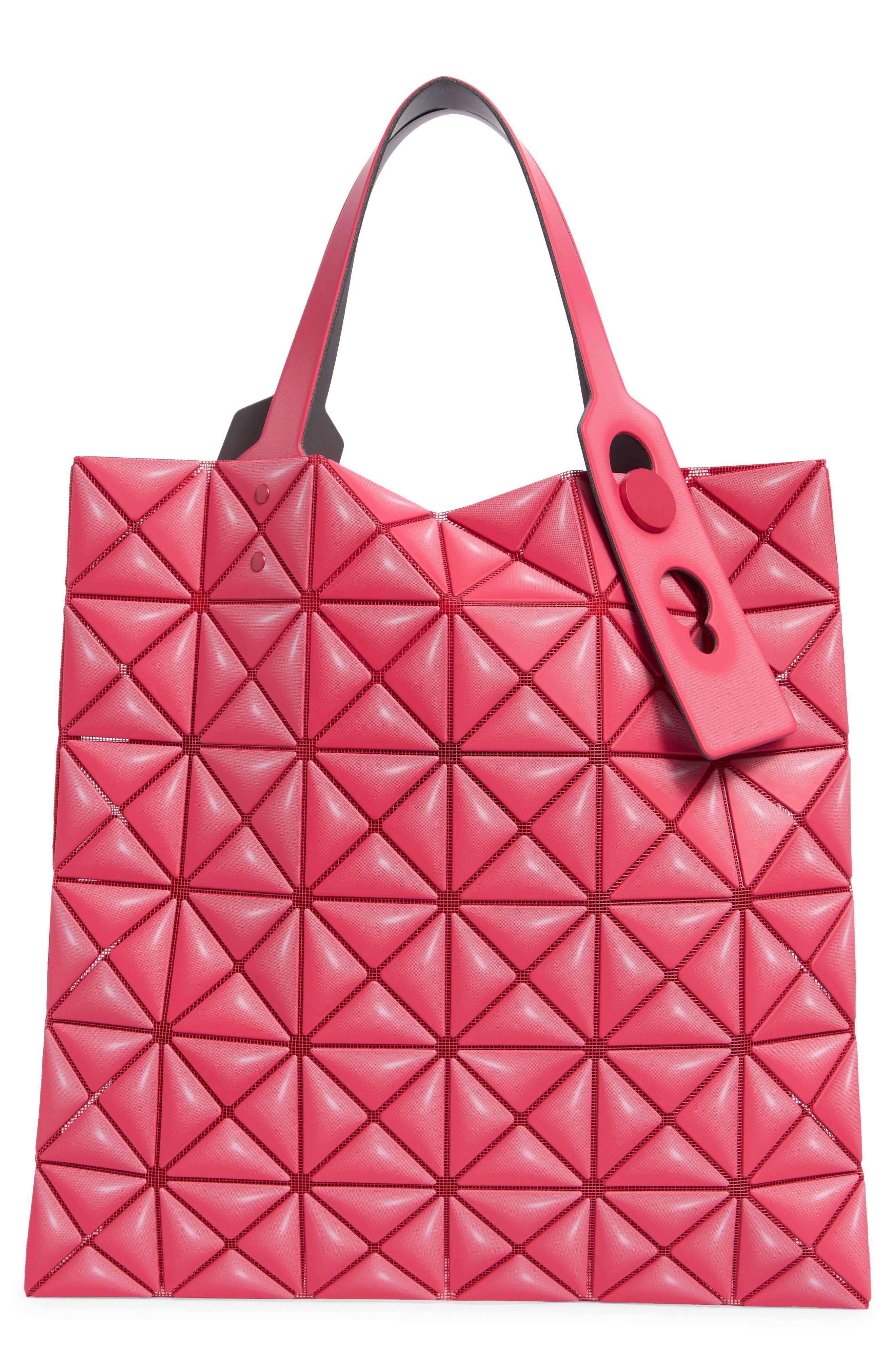 Small Prism Tote, Main, color, CHERRY PINK