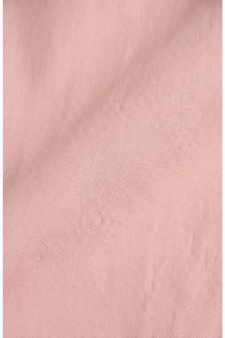 Cap Sleeve Smocked Front Zip Midi Dress, Alternate, color, Blush Pink