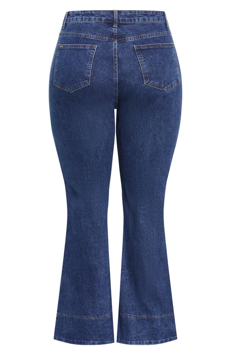 City Chic Harley Veronica High Waist Flare Leg Jeans, Alternate, color,