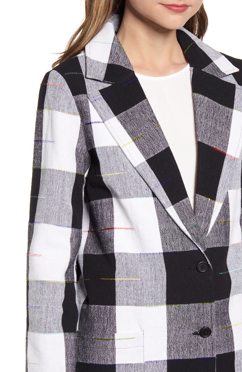 THE ODELLS Artist Buffalo Plaid Cotton Coat, Alternate, color, 