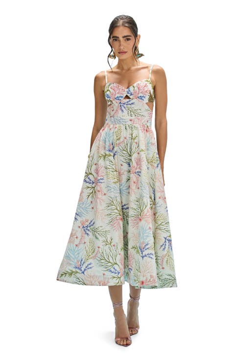 Seaweed Flutter Midi Dress