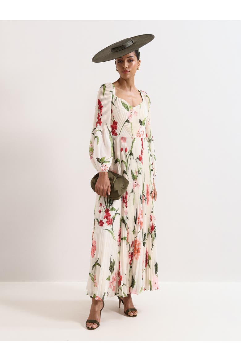 Reanna Floral Maxi, Main, color, Ivory