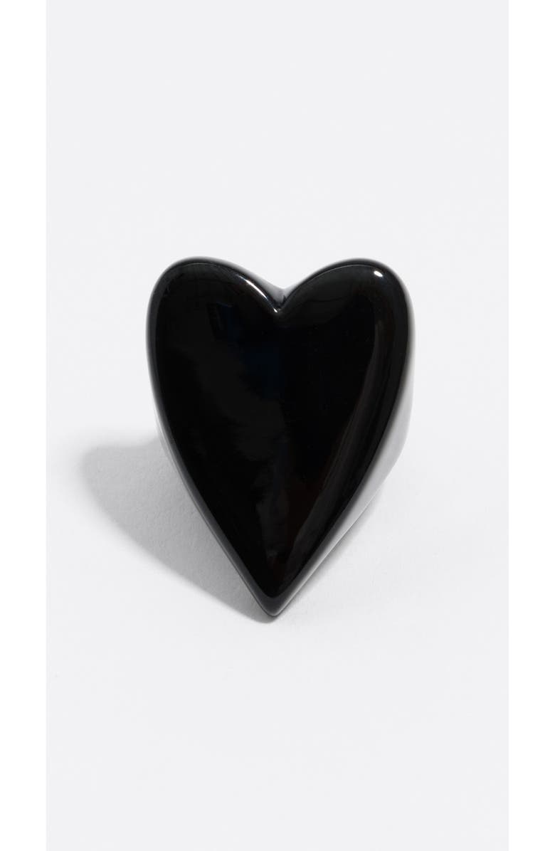 Bimba y Lola Heart Ring, Alternate, color, Black